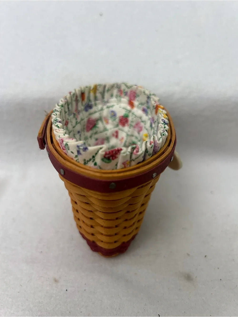 Longaberger 2005 Miniature Geranium Basket Collector Set